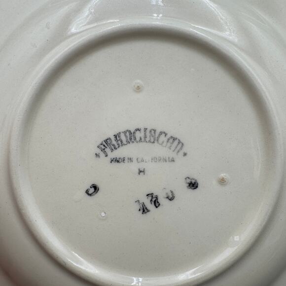 Set of 4 Vintage Franciscan Ivy Bread & Butter Plates USA Dinnerware - Picture 6 of 7